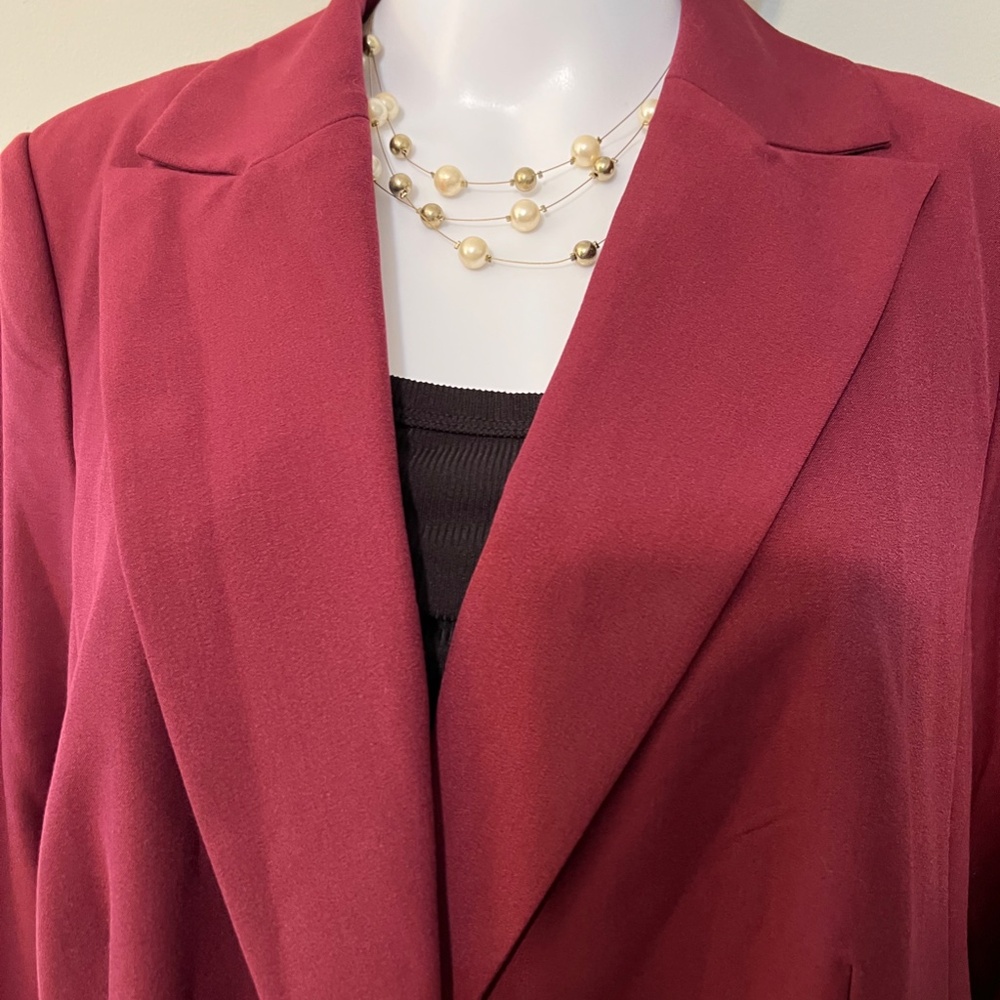Maroon blazer-NEW